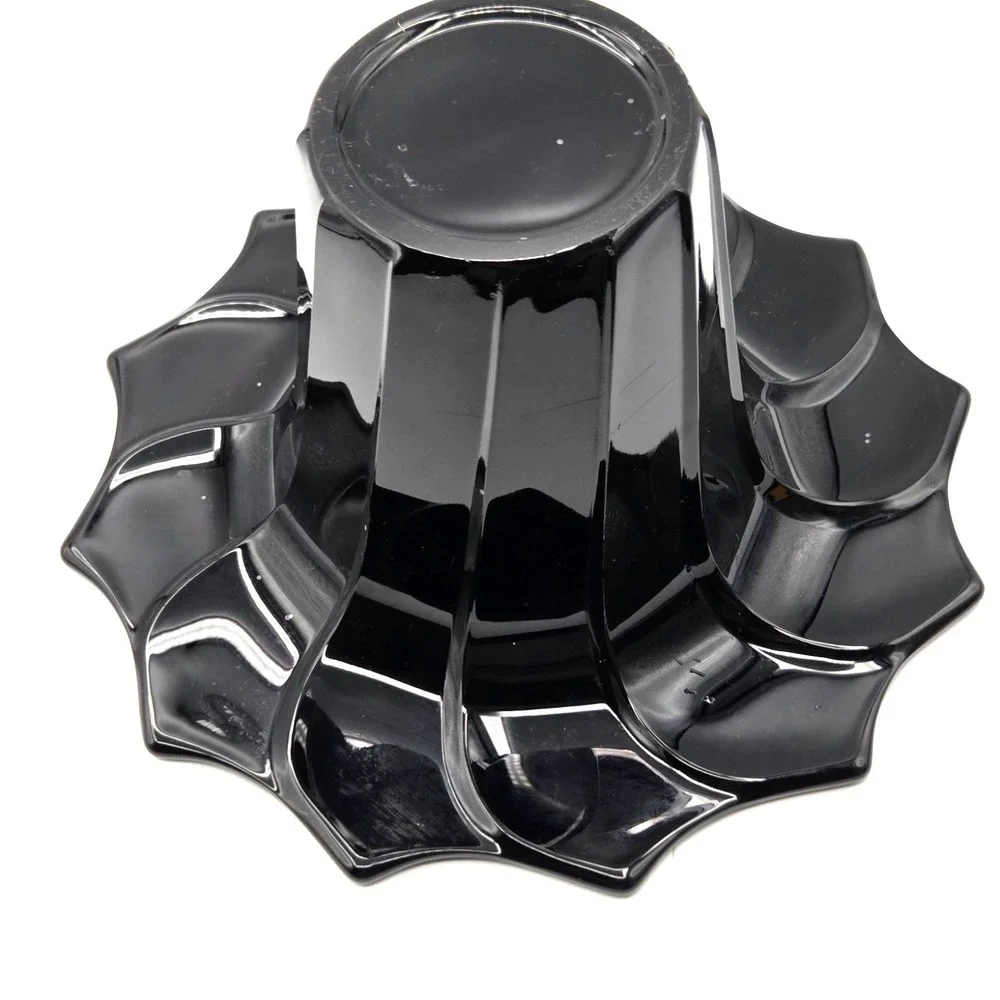 BLACK GLASS FLOWER‎ POT OR VASE CONTEMPORARY MODERN